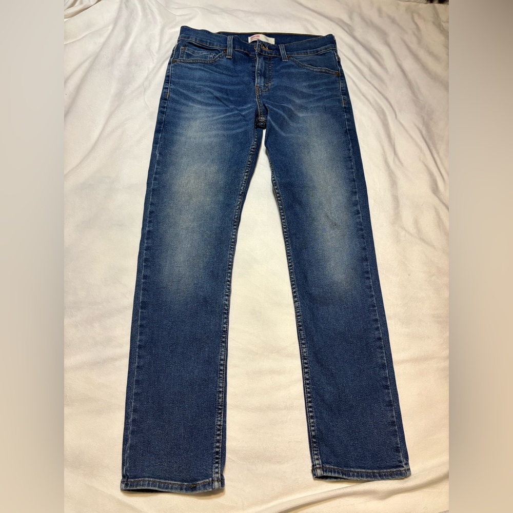 Signature Men's Denim Blue Straight Jeans